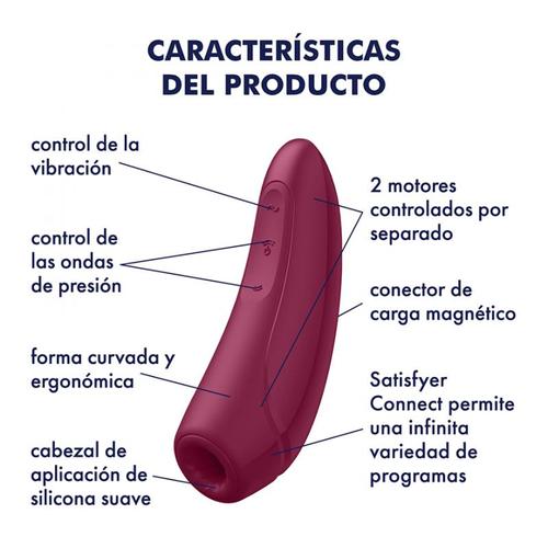 Satisfyer Curvy 1+ Vibrador Y Estimulador De Clitoris Interactivo - Senxual Fantasy