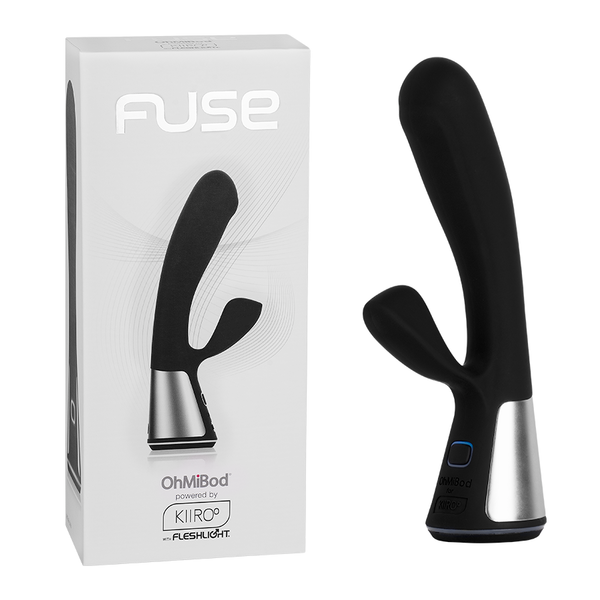 Vibrador Doble Estimulación Fuse Black Controlado por APP Global by Kiiro