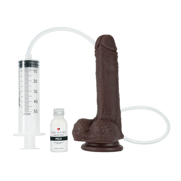 Dildo Uriel Chocolate Nude Eyaculador