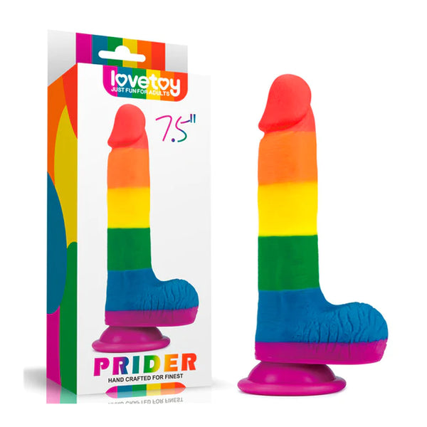 Lovetoy Dildo Prider Rainbow 19 cm