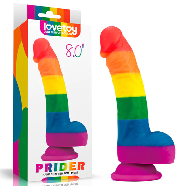 Lovetoy Dildo Prider Rainbow 20,3 cm