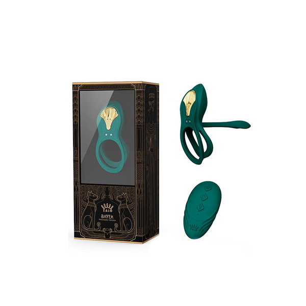 Anillo Vibrador de Lujo Bayek Turqoise Green Controlado por APP Global by ZALO