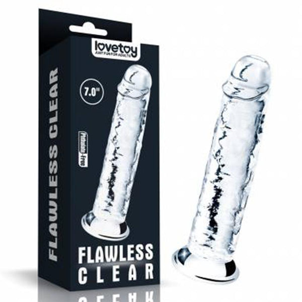 Senxual Fantasy Dildo Flawless Clear Dildo 18 cm - Senxual Fantasy