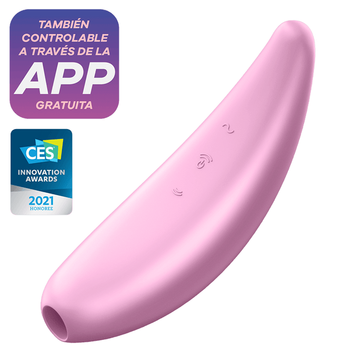 Satisfyer Curvy 3+ Vibrador Y Estimulador De Clitoris Interactivo - Senxual Fantasy