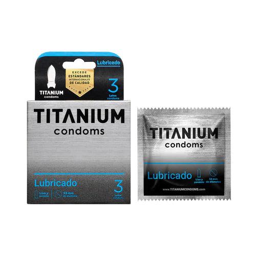 Titanium Condon Titanium Lubricado X 3 - Senxual Fantasy
